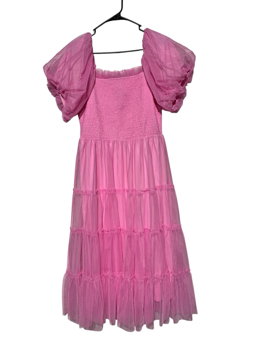 Baltic Born Liv Dress Size XL Pink Tulle Midi Smocked Baby Shower Gender Reveal - Picture 2 of 5